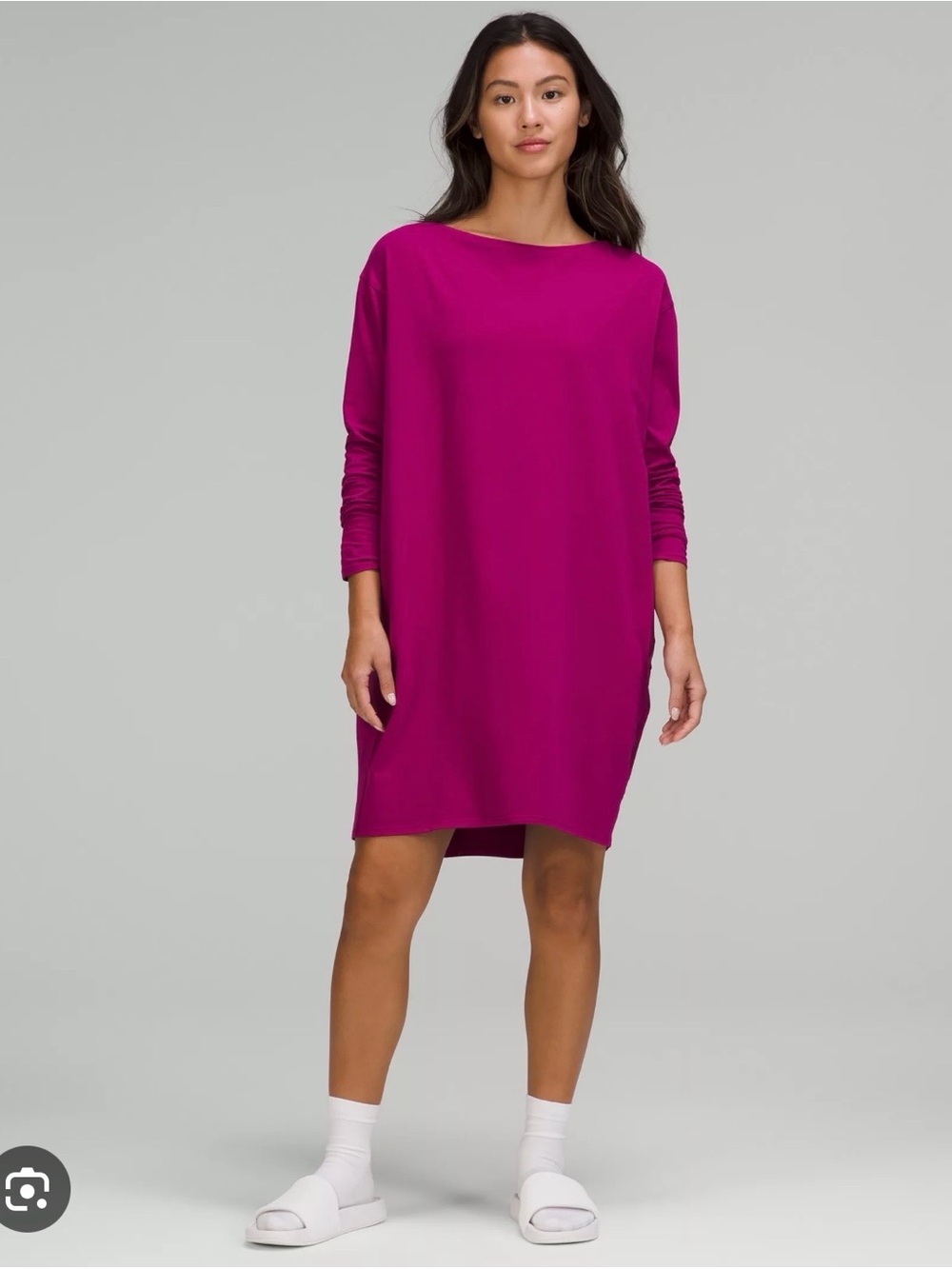 Lululemon Back in action long sleeve dress
Magenta Purple